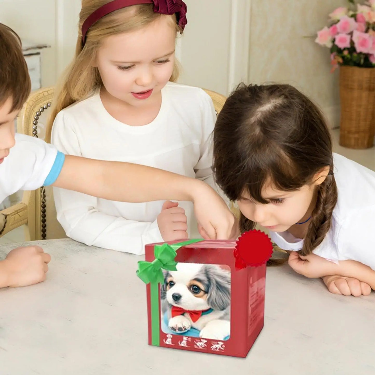 Intelligent Simulation Electric Pet Robot Puppy That Looks Real Walking Interesting Interactive Robot Dog Plush Toy Gift