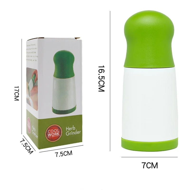 Herb Grinder Spice Seasoning Grinder Multifunctional Kitchen Utensils Vegetable Leaf Cilantro Chopper For Pasta Herb Mills