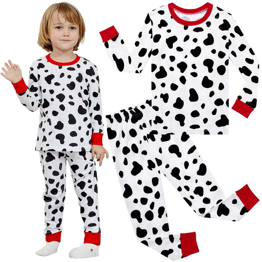 Kids Pajamas Set Boy Dalmatian Pyjamas Toddler Halloween Carnival Christmas Clothes Infant Cartoon  Party Gift Photography Pjs