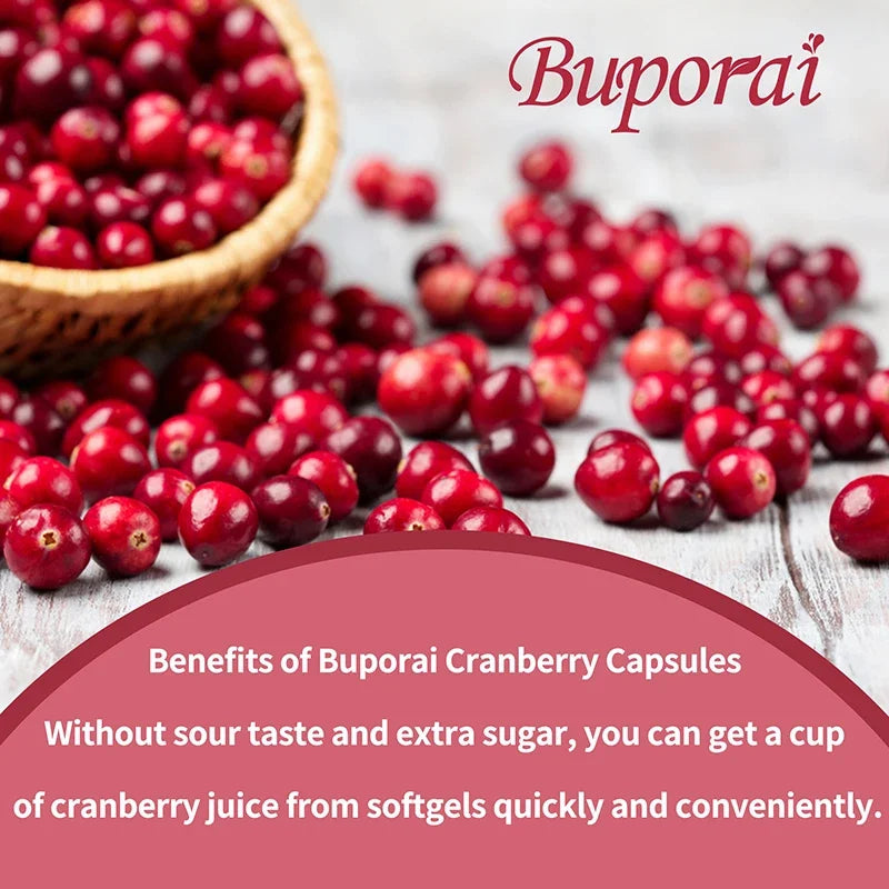 Cranberry Capsules - Supports Cardiovascular Health, Enhances Immunity, Supports Urinary Tract Health