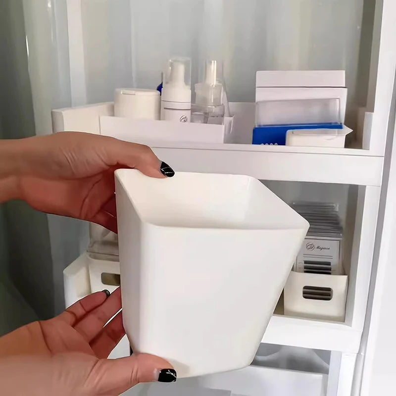 Household Back Hanging Plastic Storage Basket