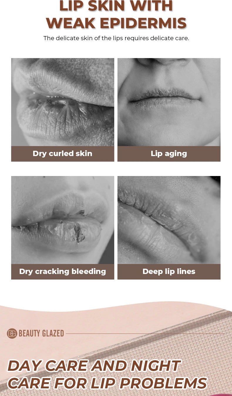 BEAUTY GLAZED 4Color Lipgloss Lip Oil Teens Moisturizing Lipstick Lip Balm High Shine And Lip Gloss Long-Lasting Dry Lip Care