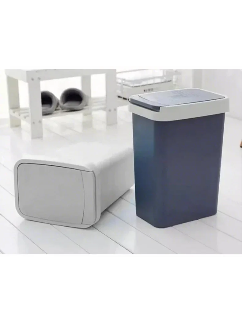 Odor Proof Diaper Pail Household Trash Can with Pop-Up Lid for Bedroom Bathroom Living Room Kitchen - Eco-Friendly Waste Bin