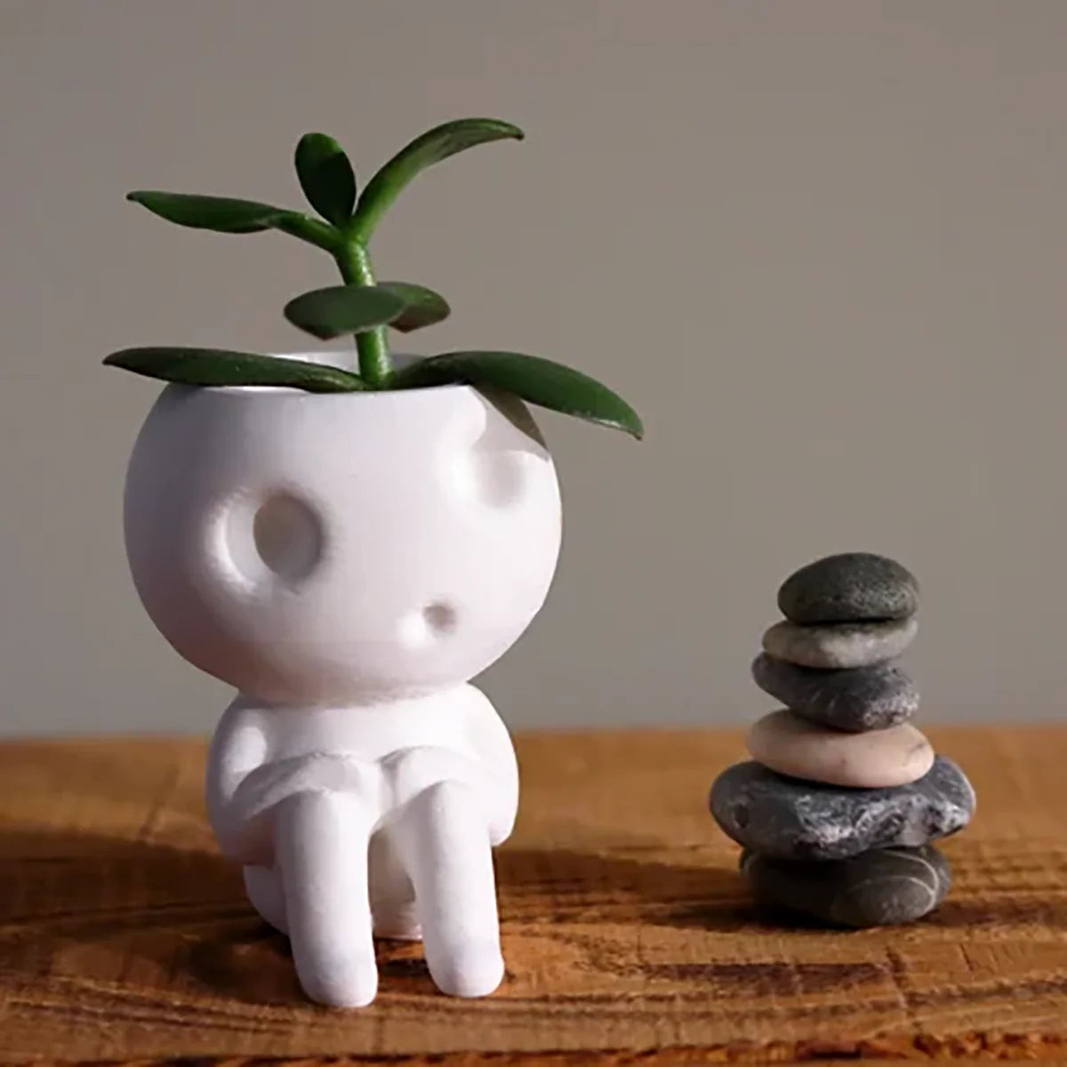 Kawaii Tree Elves Planter Pot Kodama Gardening Pot Small Plant Holder