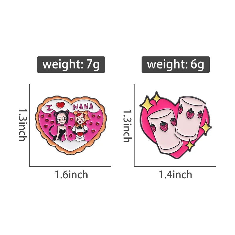 Anime Heart Rose Enamel Pins You Are Dreamy Cartoon Horror Mask Coffin Spider Lapel Badges Halloween Backpack Jewelry Gifts