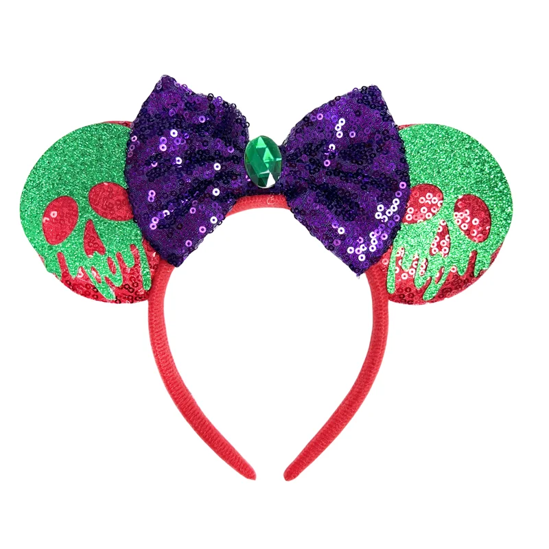 Chic Mickey Mouse Ears Headbands Women Halloween Party Cosplay Bad Guys Hairbands Girls Festival Gift Kids DIY Hair Accessories