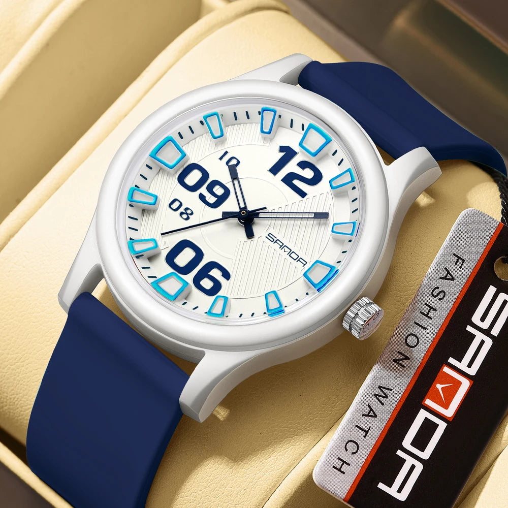 Fashion women's watches, simple casual Soft silicone strap lady watches waterproof, nurse watches for woman, ladies wristwatch