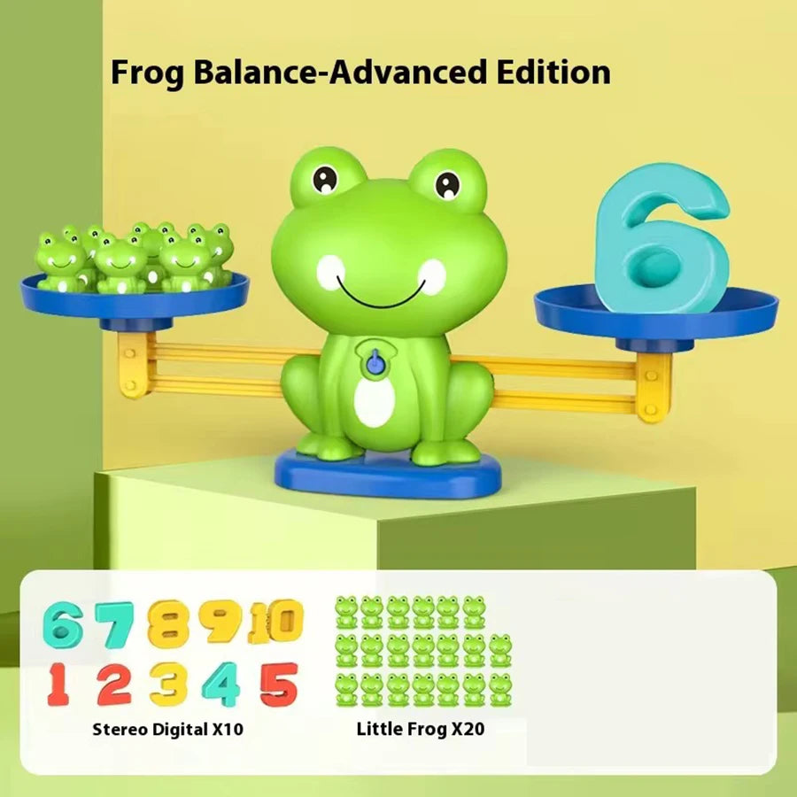 Mathematical Intelligence Math Toys Funny Frog Scale Children's Early Education Toys Addition Subtraction Balance Enlightenment