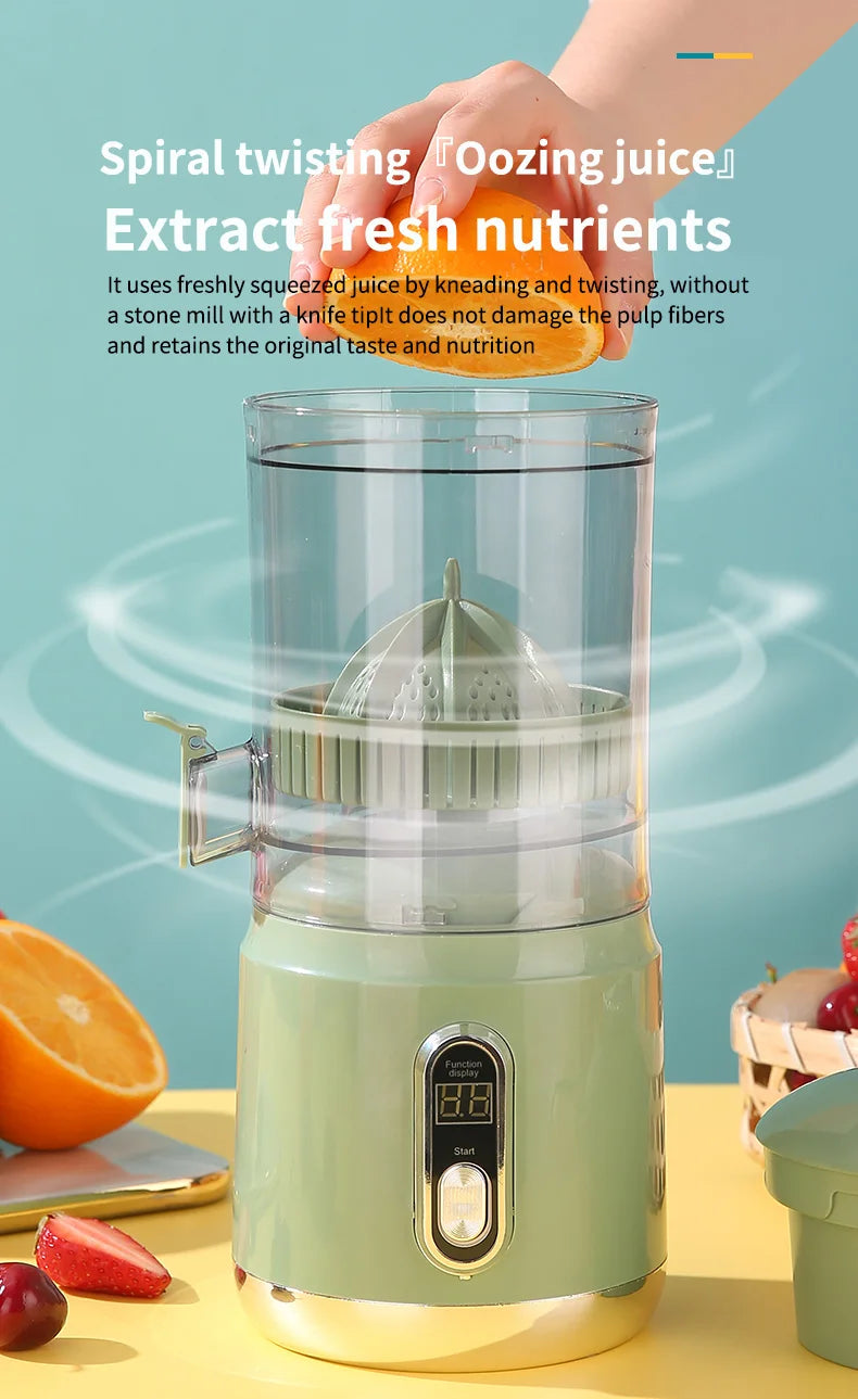 2025 Wireless Portable Electric Juicer 600ml USB Charge Fresh Juice Extractor Citrus Orange Squeezer Machine Smoothie Blender