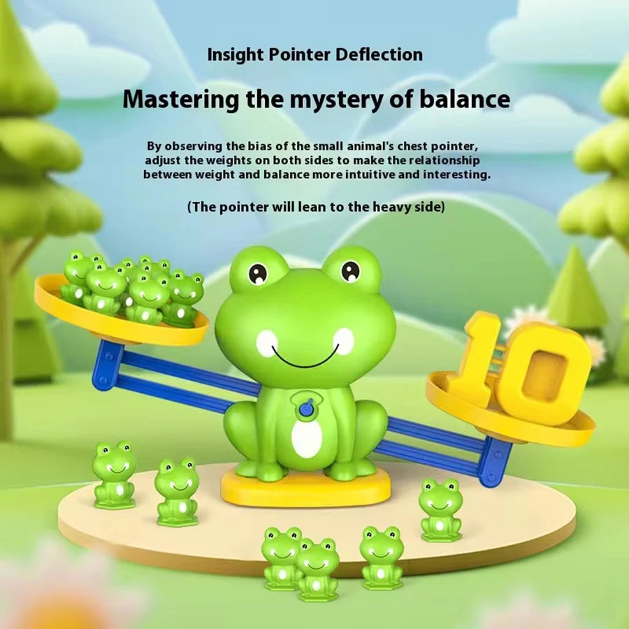 Mathematical Intelligence Math Toys Funny Frog Scale Children's Early Education Toys Addition Subtraction Balance Enlightenment