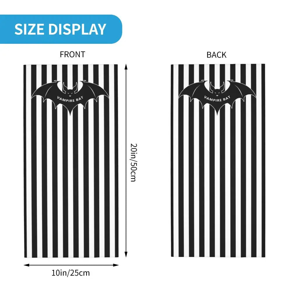 Custom Halloween Vampire Bats Winter Headband Neck Warmer Women Men Hiking Running Tube Scarf Face Bandana Gaiter