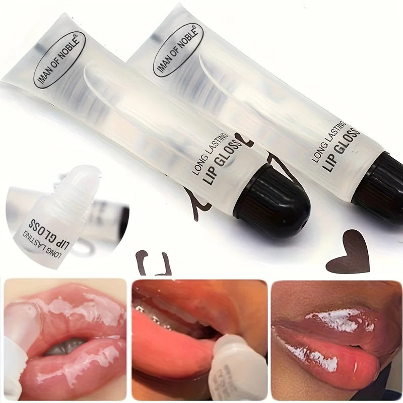 5pcs Glossy Finish Lip Gloss, Moisturizing Cream for All skin Types,Non-Sticky Hydrating Lip Oil, Long-Lasting Shine for Dry Lip