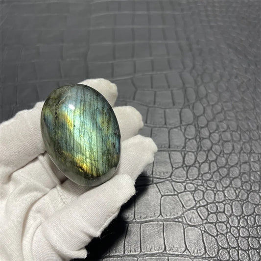 Natural Crystals Labradorite Palms Polished Colorful Flashy Gemstones Ore Mineral Home Decorations Room Decor Gifts
