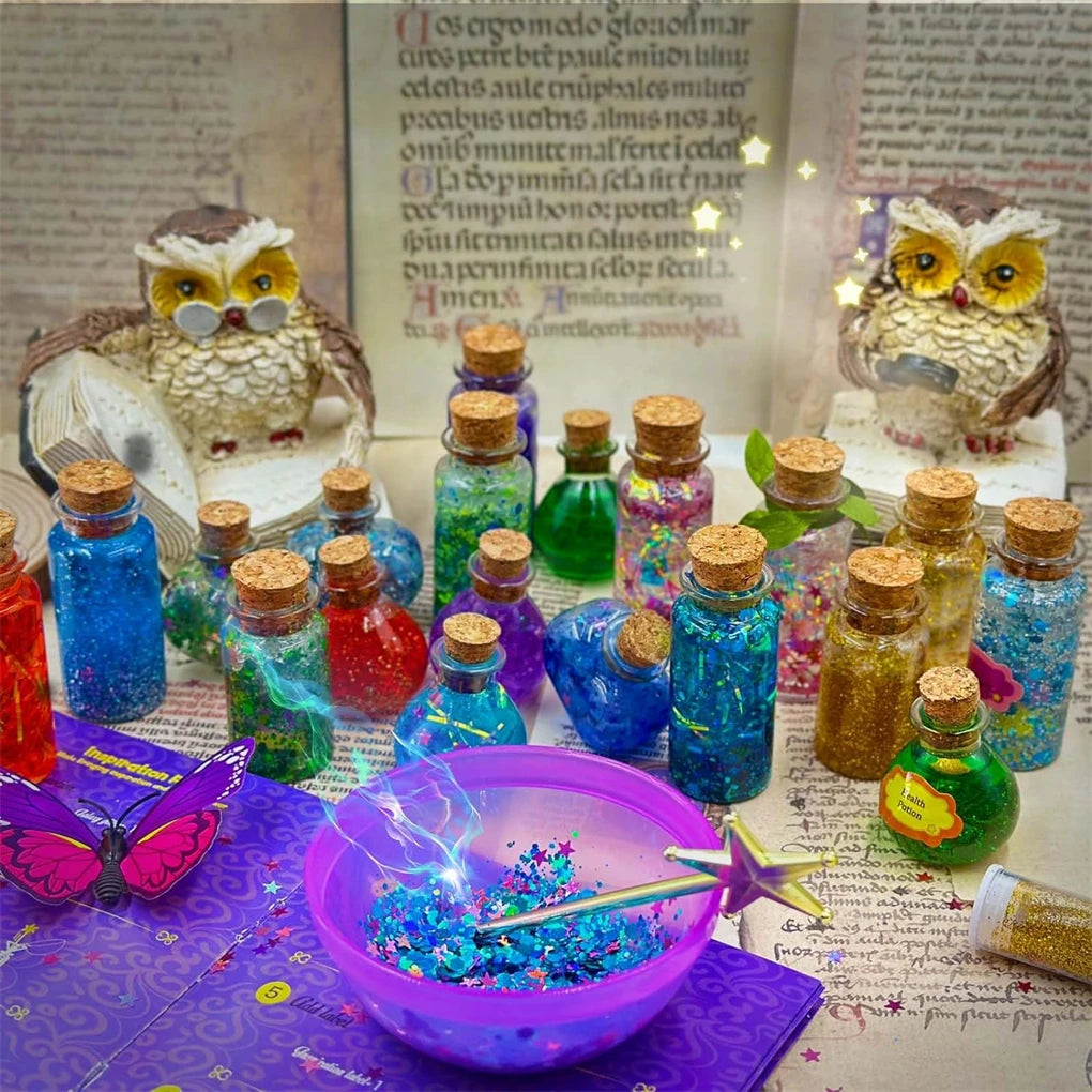 DIY Fairy Magical Potions Kit Horror Halloween Christmas Gifts Witches' Magical Color Changing Freezing Potions Art Craft Kit