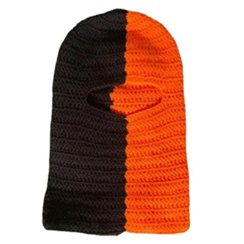 Terrifying Ghost Knitted Winter Balaclava Bucket Hat Full-Head Halloween Cosplay