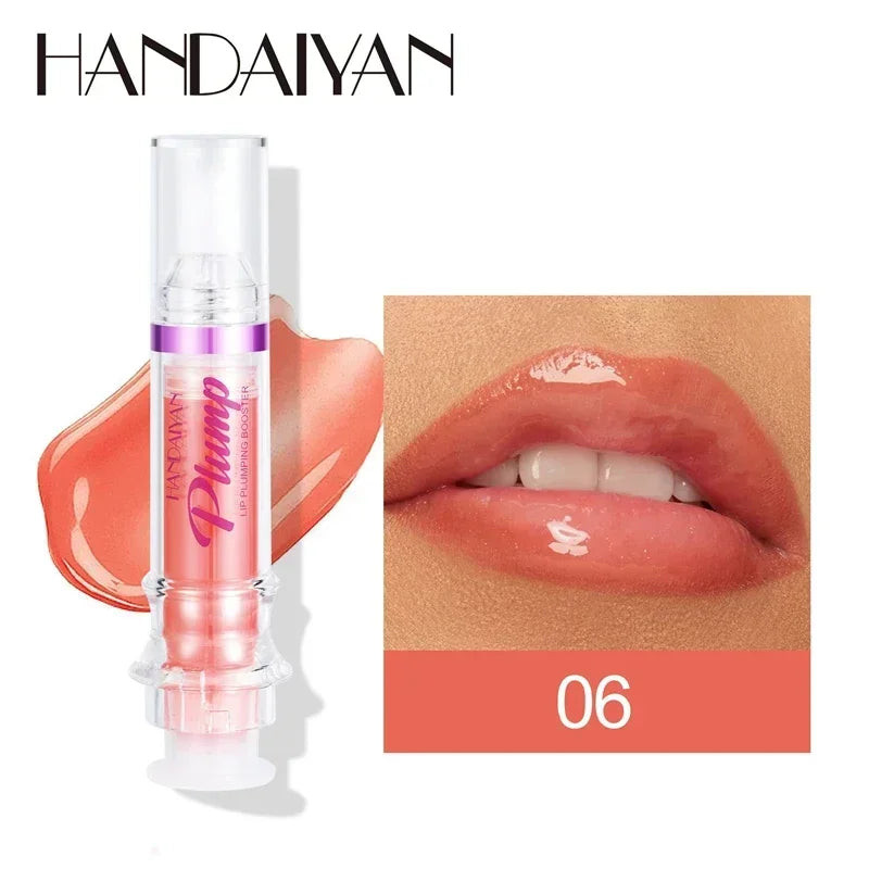 Lip Plumping Booster Lasting Sexy Plumper Glitter Red Nude Lipstick Liquid Waterproof Moisturize Oil Lipgloss Makeup Lip Care