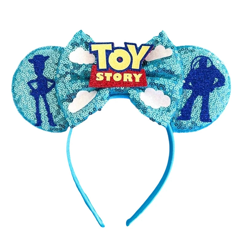 Chic Mickey Mouse Ears Headbands Women Halloween Party Cosplay Bad Guys Hairbands Girls Festival Gift Kids DIY Hair Accessories