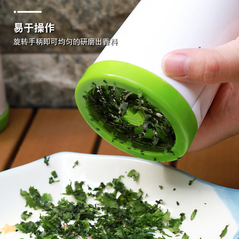 Herb Grinder Spice Seasoning Grinder Multifunctional Kitchen Utensils Vegetable Leaf Cilantro Chopper For Pasta Herb Mills