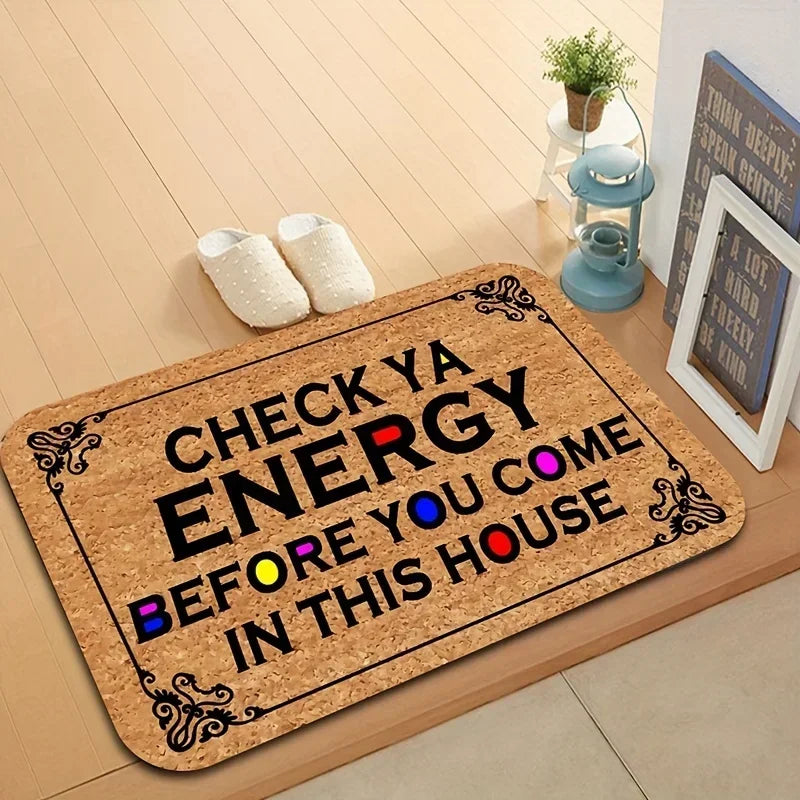 Doormat Non-slip Welcome Mat Sides Easy To Clean Floor Rugs Indoor Outdoor Home Decor Washable Rugs Area Rugs