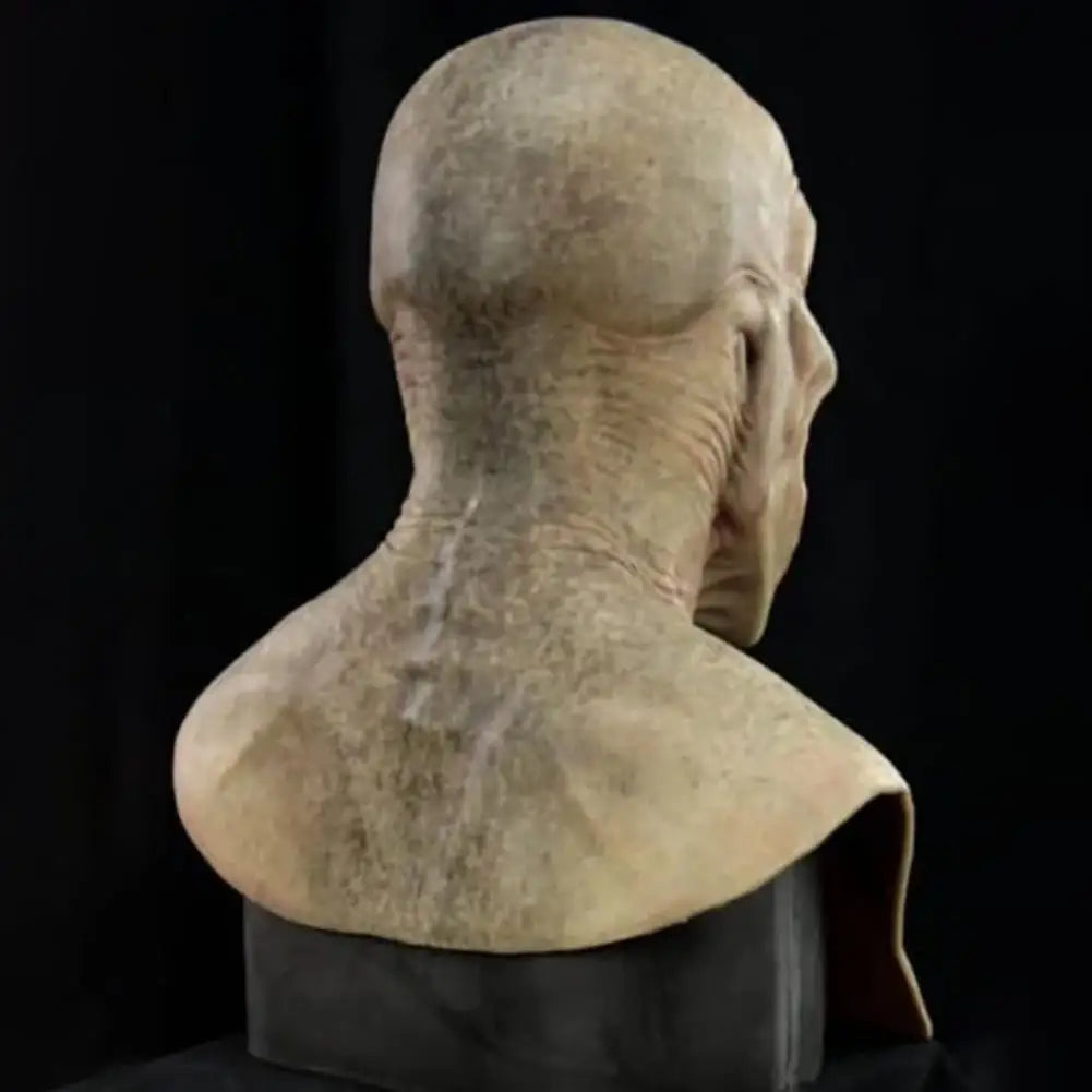 Creepy Mask Cospaly Horror Pointy Teeth Split Mouth Latex Helmet Halloween Carnival Dress Up Party Costume Props