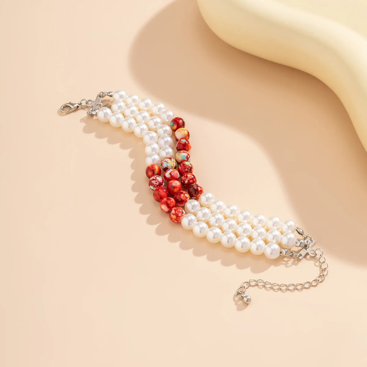 Gothic Blood Drop Fringe Necklace Choker Multi-colored Pearls Beaded Charm Fashion Halloween Party Jewelry Vampire Gifts for Her