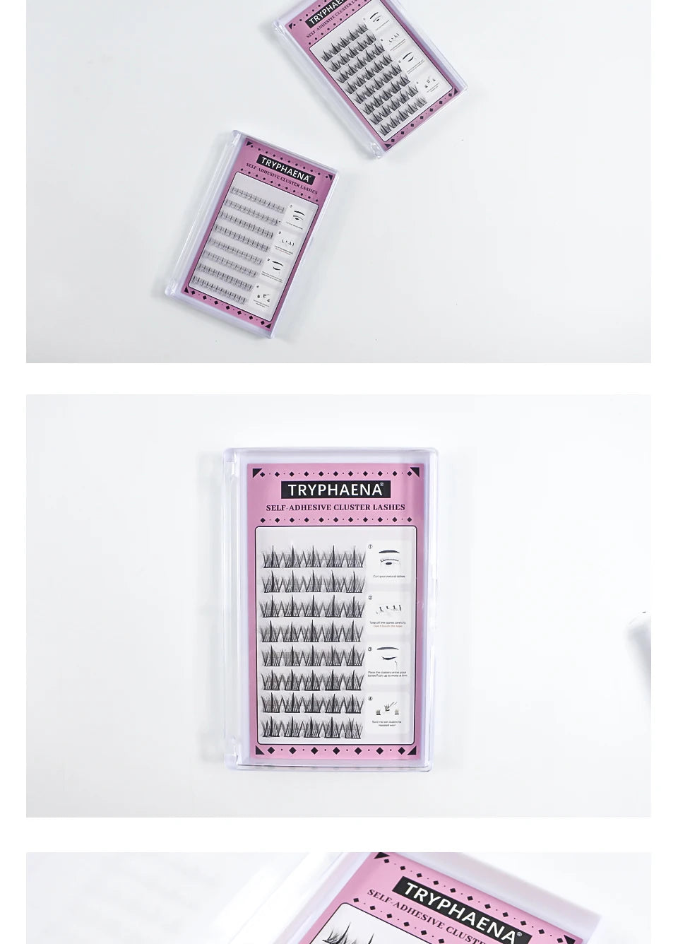 Lash Clusters Set No Glue Needed Self Adhesive Eyelashes Korean Makeup Natural Look Wispy Individual Eyelashes New Manga Lashes