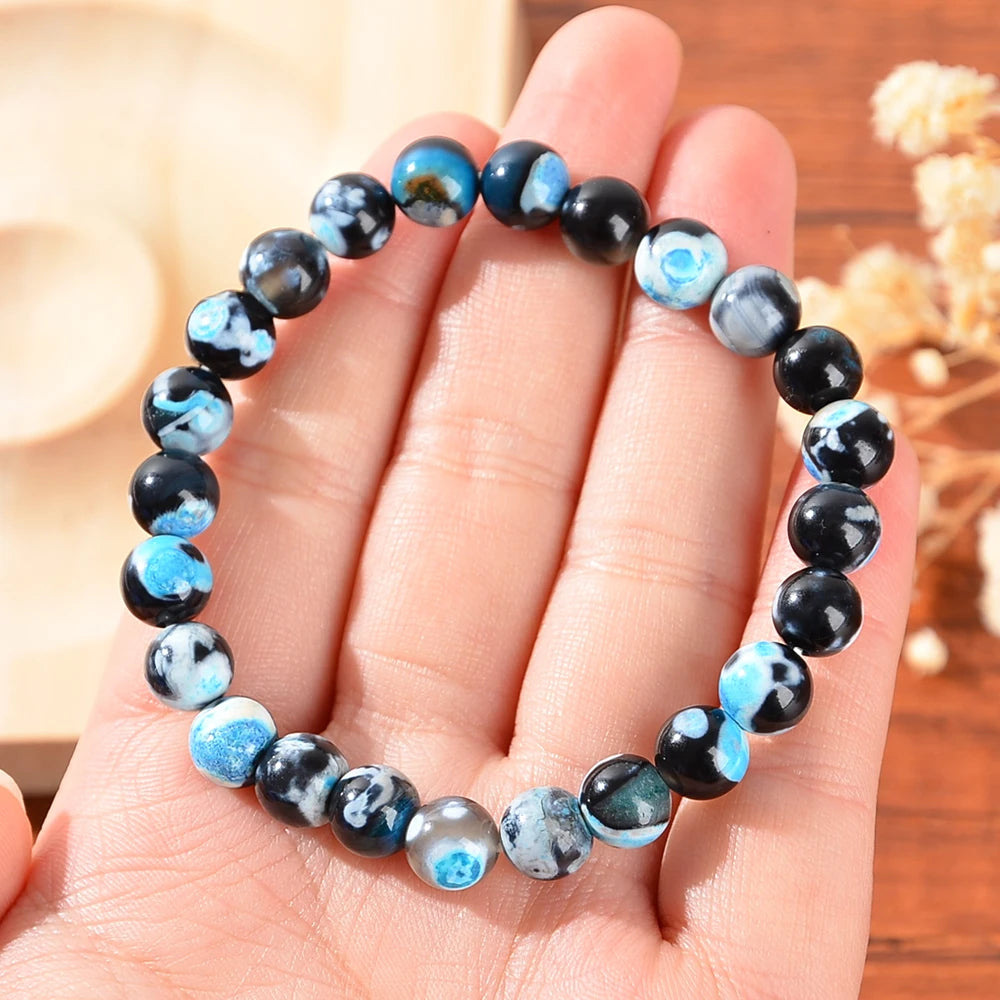 Healing Crystal Bracelet - A Stone Bracelet That Relieves Anxiety, Reduces Stress, and Calms, A Gift for Early Recovery