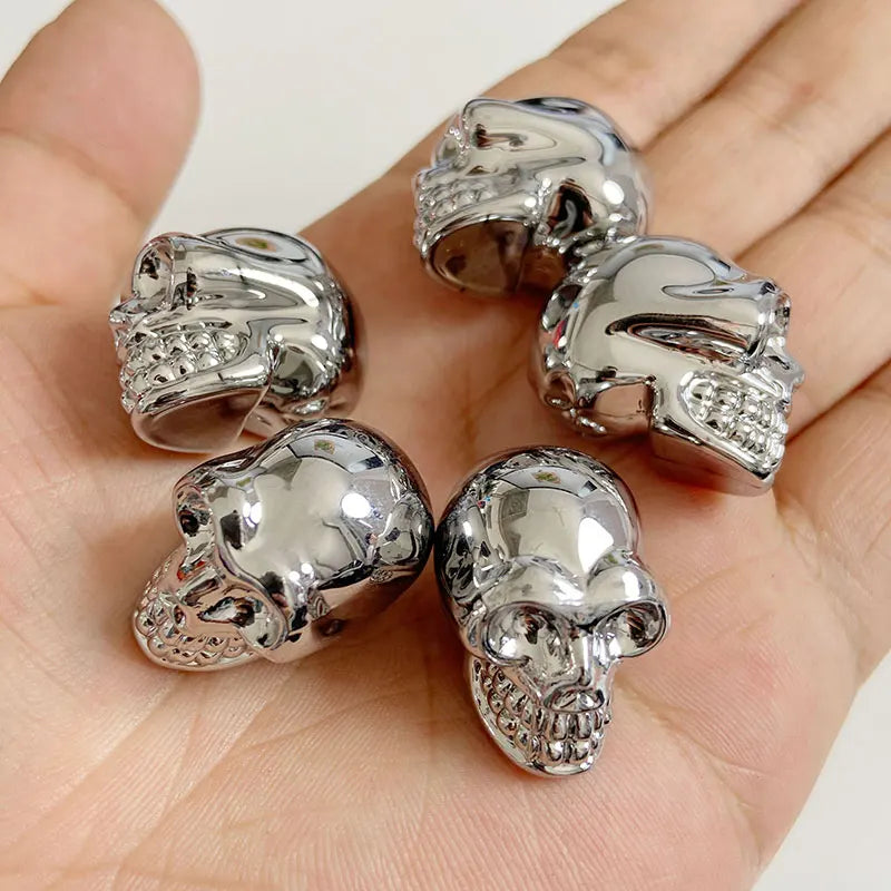 Crystal Skull Glass Carving Jewelry Quartz For Home Decoration Healing Crystals Skull Ornament Reiki Witchcraft Gifts Figurine