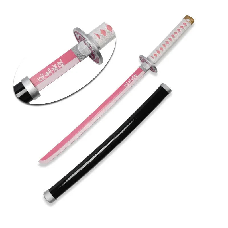 80cm Demon Slayer Katana Sanemi Kyoujurou Anime Toy Sword Role-playing Weapons Halloween Gifts Original Pattern 1:1 Restoration