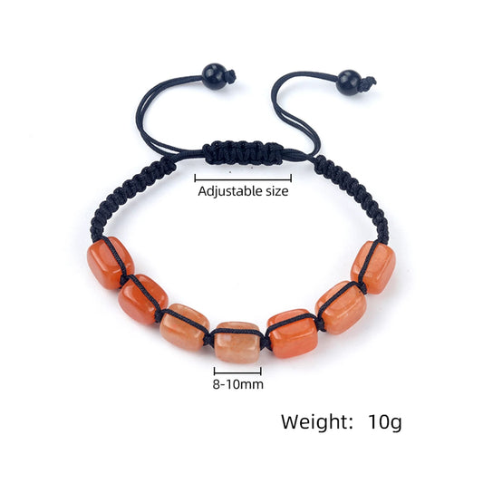 Chakras Bracelets Reiki Natural Stone Braided Women Bracelet Healing Yoga Healing Handmade String Rope Adjustable