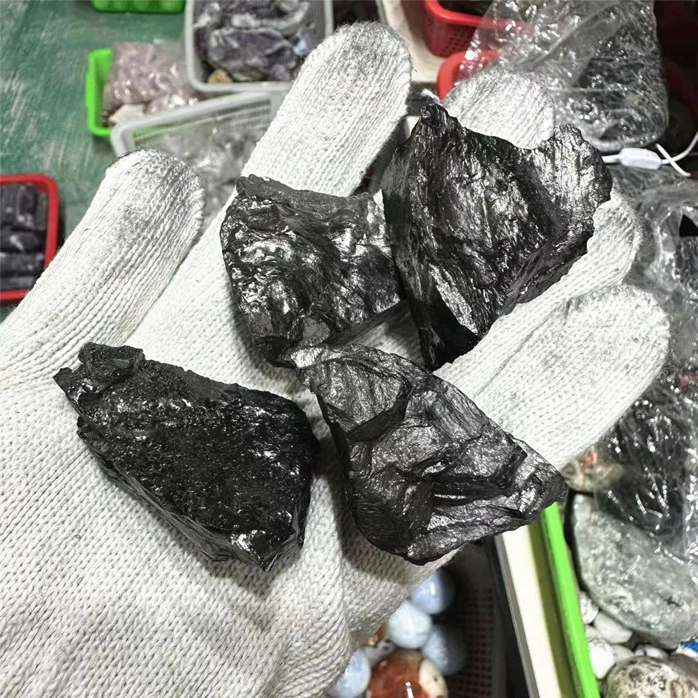 Natural Raw Elite Shungite Quartz Stones Rough Rock Crystals Metaphysical Reiki Healing Size Energy Healing Stone