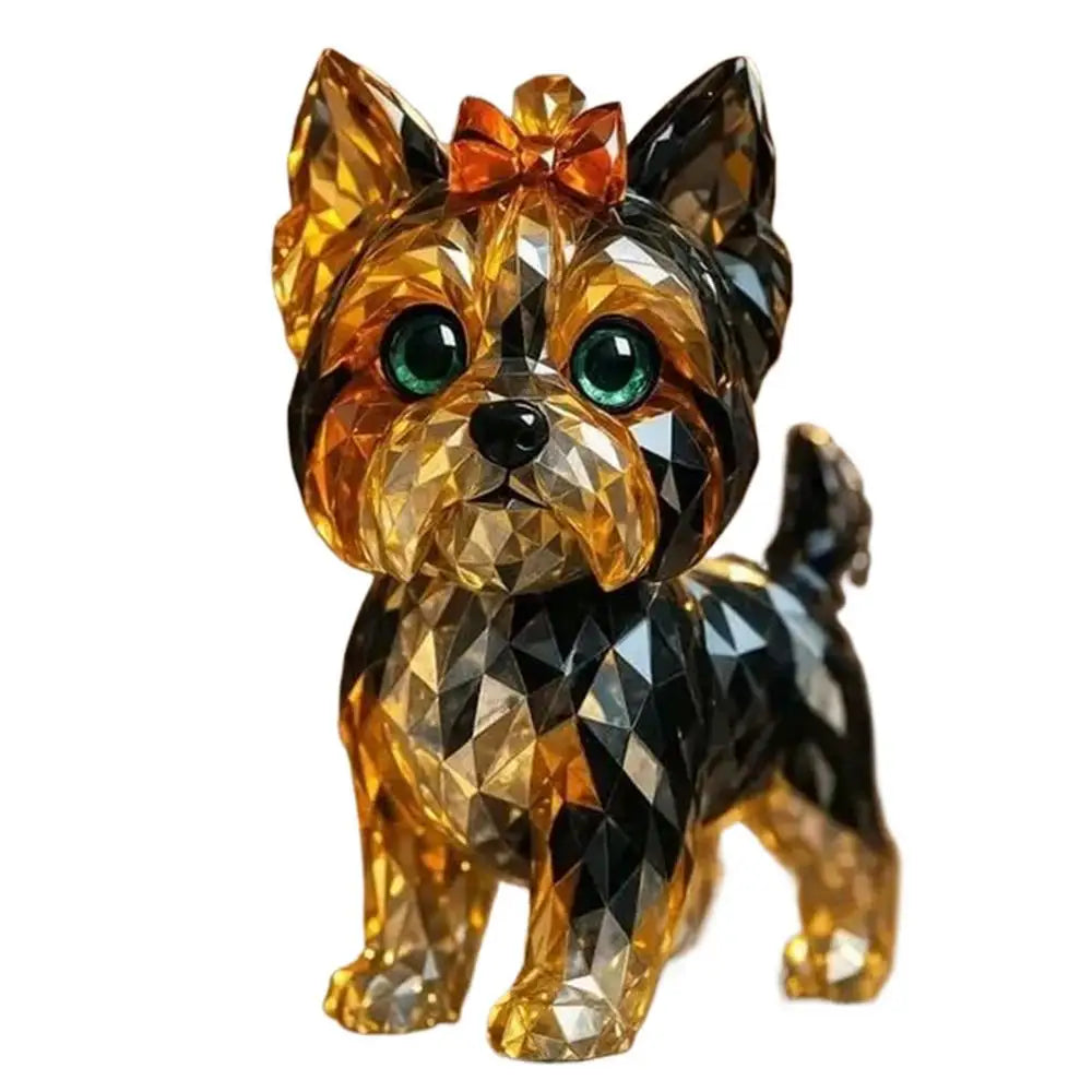 Crystal Figurine Animal Styles Collectible Figurines Handcrafted Collectibles Portable Space-Saving Sculpture For Table Desk