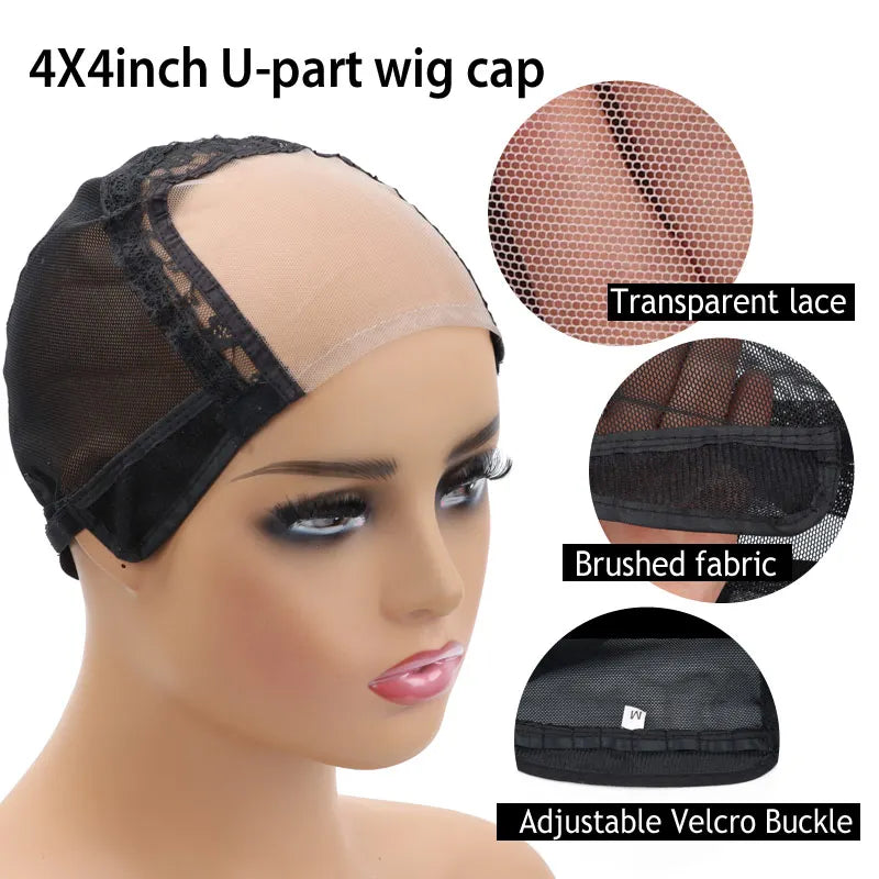 Lace Front Wig Cap For Making Wigs with Adjustable Strap Glueless Swiss Lace Net Weaving Cap to Make Wigs with Closures Frontals