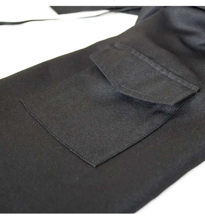 Men Gothic Steampunk Jacket Halloween Tailcoat Cosplay Hooded Assassin Costume Medieval Viking Warrior Zipper Black Coat 5XL