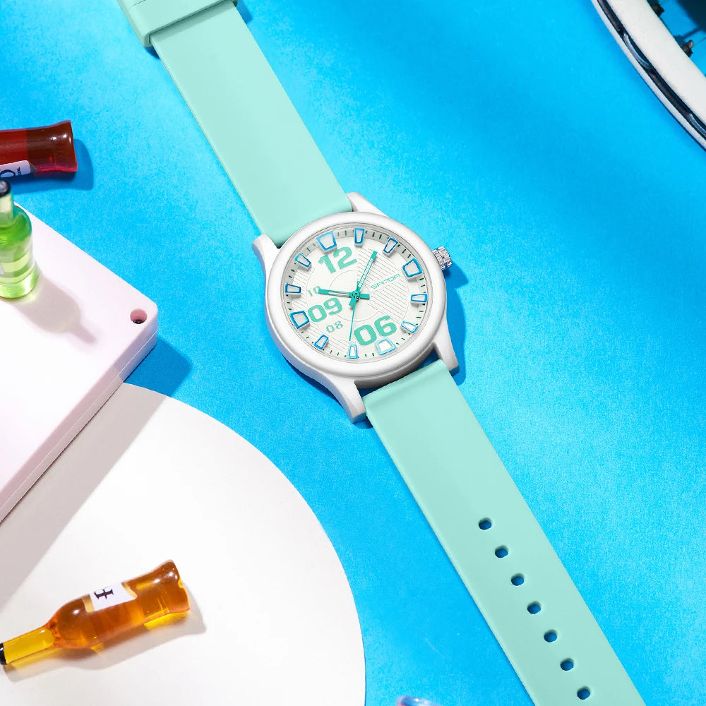 Fashion women's watches, simple casual Soft silicone strap lady watches waterproof, nurse watches for woman, ladies wristwatch