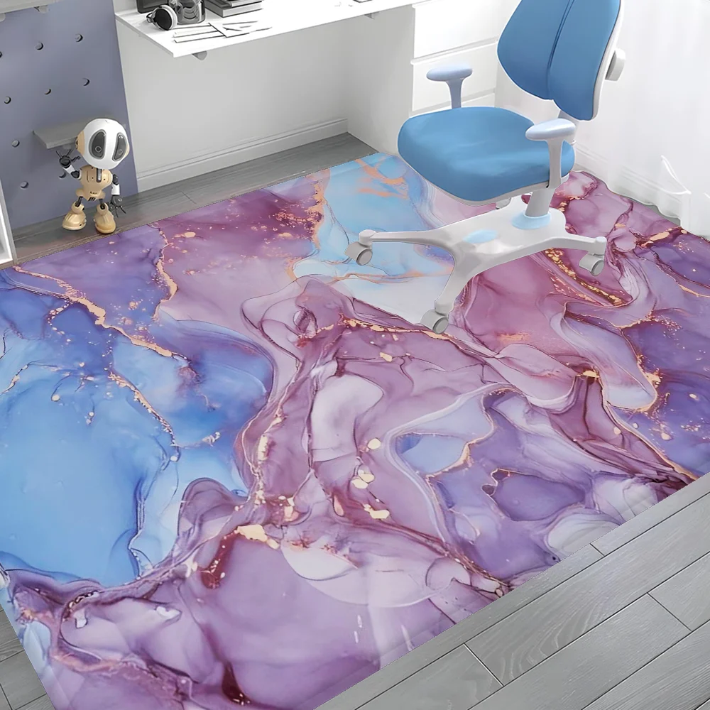 Marbling Floor Mat INS Style Soft Bedroom Floor House Laundry Room Mat Anti-skid Bedside Area Rugs