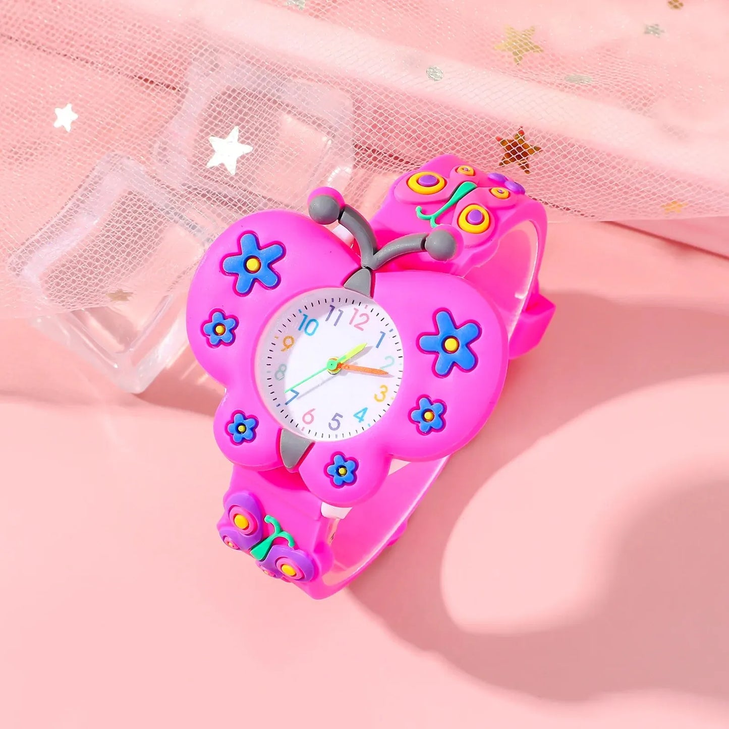 Popular Children's Butterfly Quartz Watch Set