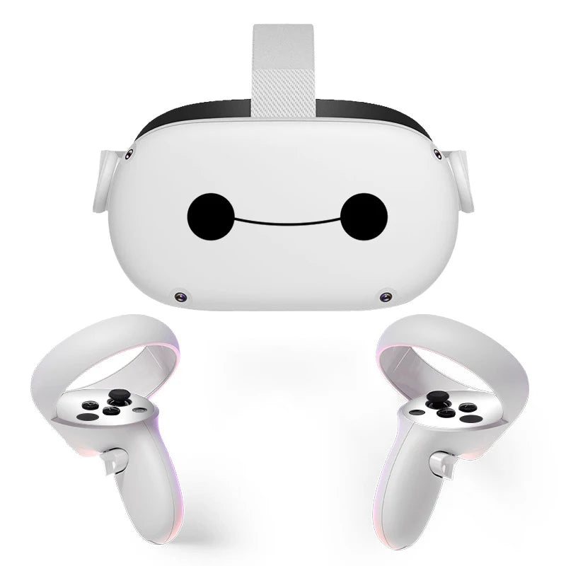 Sticker Vinyl Skin for Oculus Quest 2 VR Headset Controller  PVC Decals Halloween Pattern Wrap Cover for Meta Quest2 Accessories