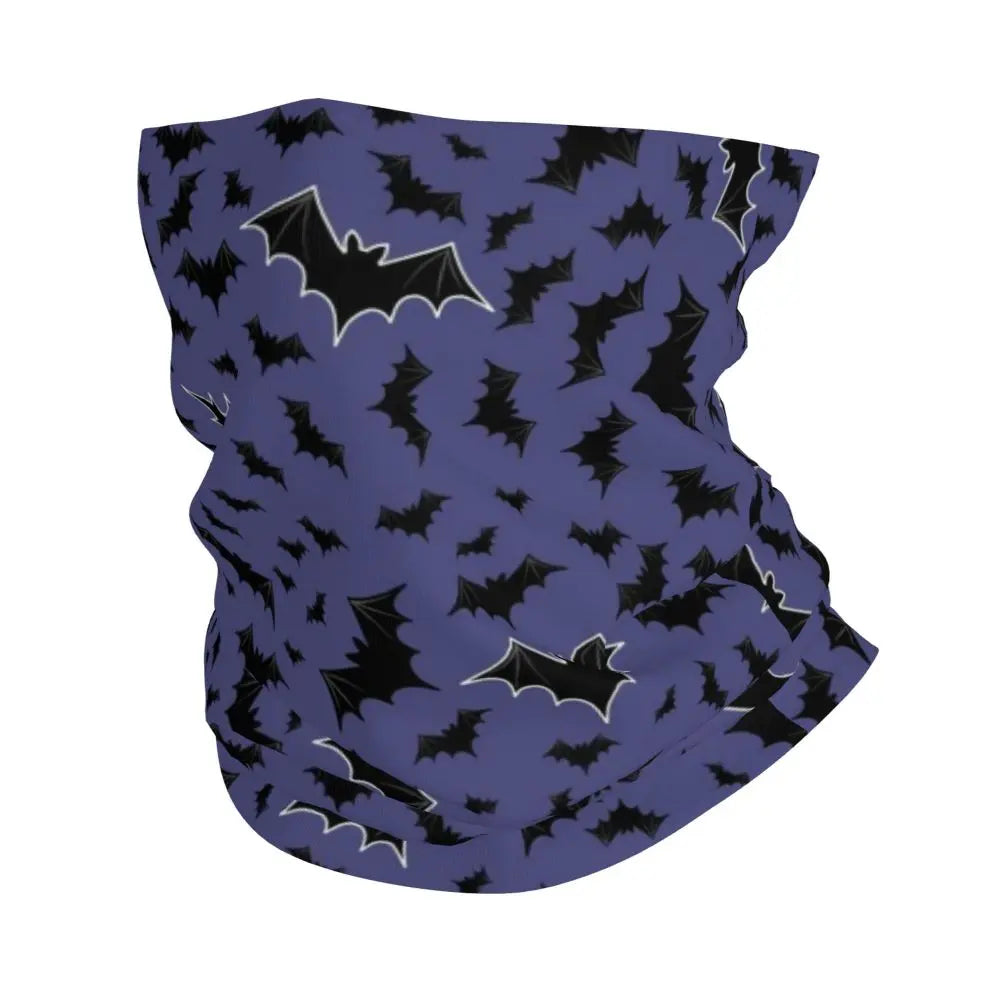 Custom Halloween Vampire Bats Winter Headband Neck Warmer Women Men Hiking Running Tube Scarf Face Bandana Gaiter
