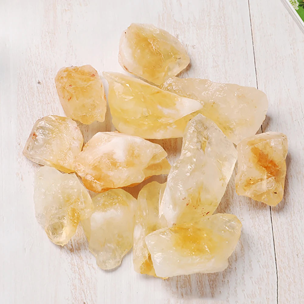 Natural Citrine Crystal Stones Minerals Landscape Rock Specimen Mineral Decorative Bulk Irregular Shape Raw Stone Home Decor