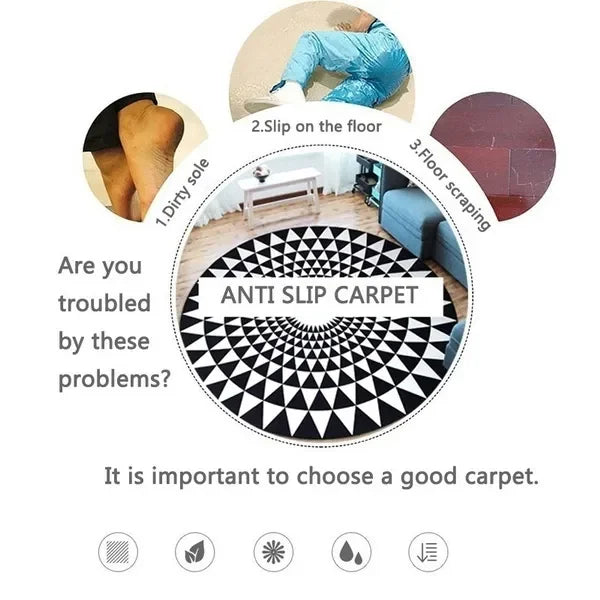 Grand Theft Auto Games GTA  Gamer Round Carpet Rug for Living Room Bedroom Child Playroom Decor,Pet Area Rug Non-slip Floor Mat