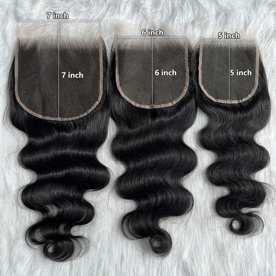 Real HD Lace Frontal Only Full 13x6 13x4 Invisible Melt Skins Lace 5x5 6x6 7x7 HD Lace Closure Human Hair Body Wave & Straight