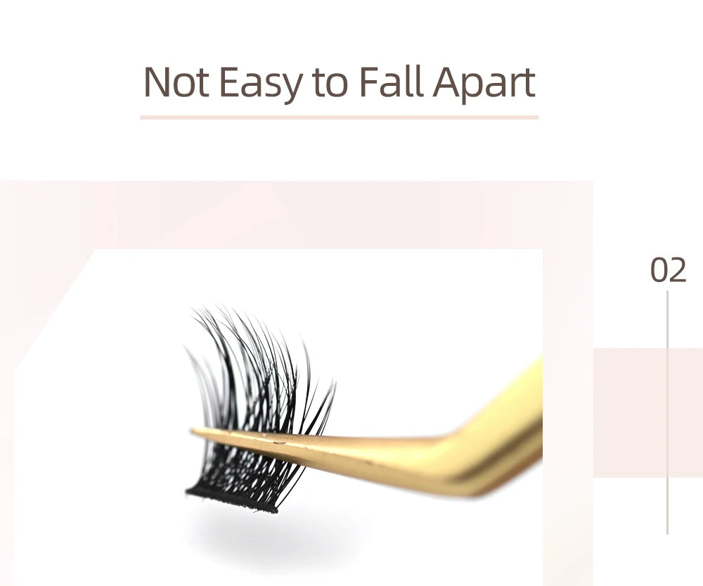 NAGARAKU T50 DIY Cluster Eyelashes Segment Volume Natural Lighter Bundles Makeup Tools Grafted At Home