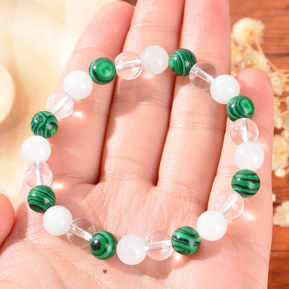 Healing Crystal Bracelet - A Stone Bracelet That Relieves Anxiety, Reduces Stress, and Calms, A Gift for Early Recovery