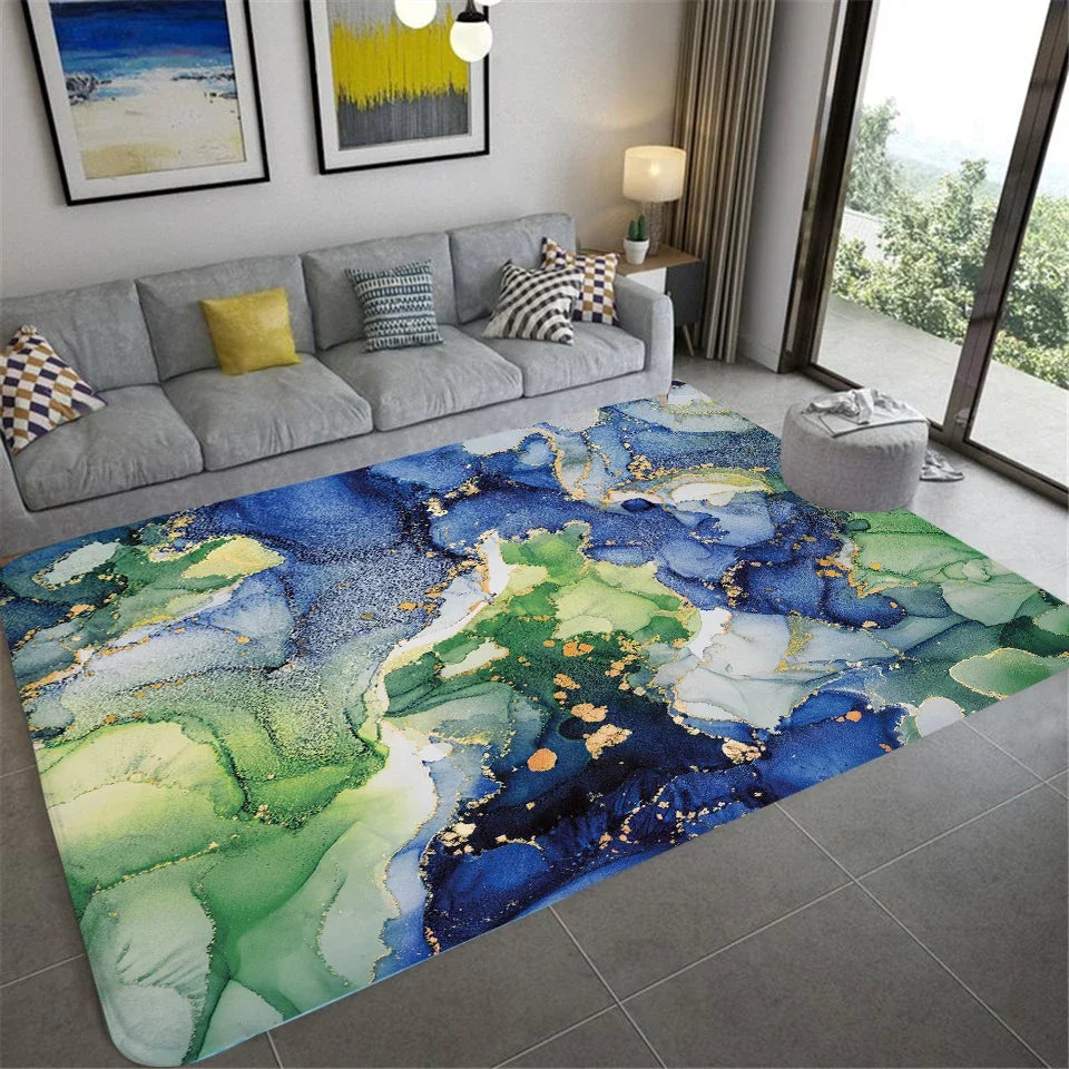 Home Mats Marble Carpets Living Room Bedroom Entrance Doormat Floor Mats Carpets Anti-Slip Mat Rugs Balcony Rug Bedroom Decor
