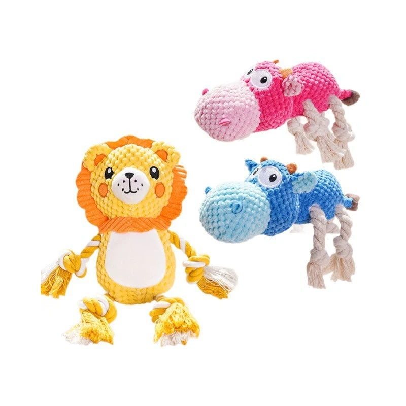 Pet Voice Toys Dogs with Grinding Teeth Plush Relieving Boredom Interactive Dolls Pet Supplies
