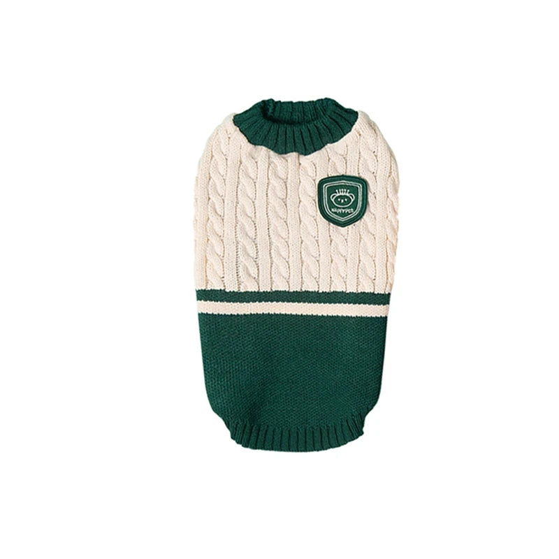 Small Dog Sweaters Knitwear Pullover Warm Pet Sweater Warm Soft Pet Holiday Clothes for Fall Winter Christmas Halloween Party
