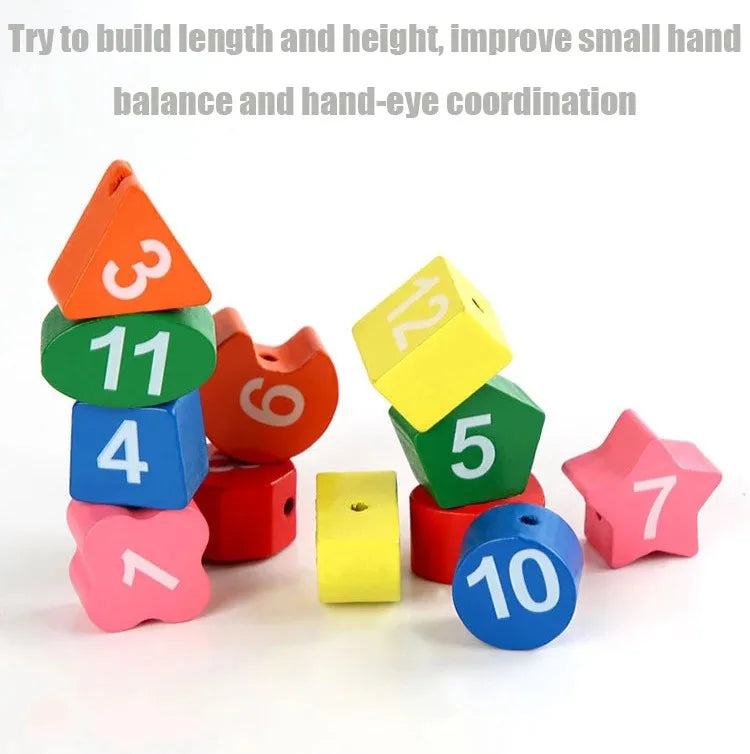 Montessori Wooden Toys for Babies 1 2 3 Years Boy Girl Gift Baby Development Games Wood Puzzle for Kids Educational Learning Toy