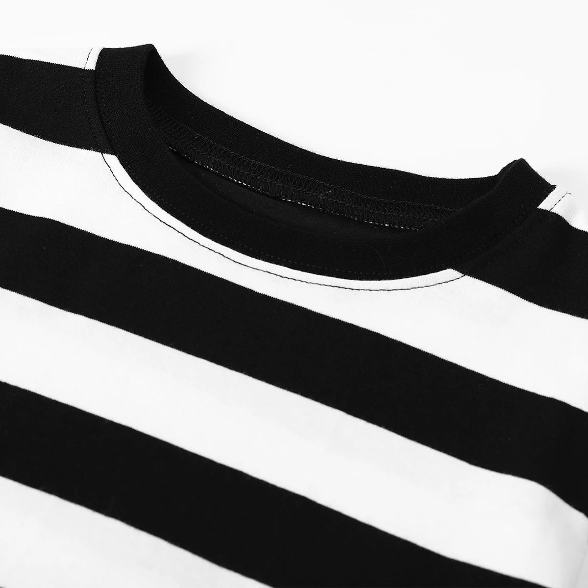 Black and White Striped Pajamas Set Toddler Boys Girls Halloween Robber Prisoner Thief Pjs for Kids Pyjamas Infant Party Clothes