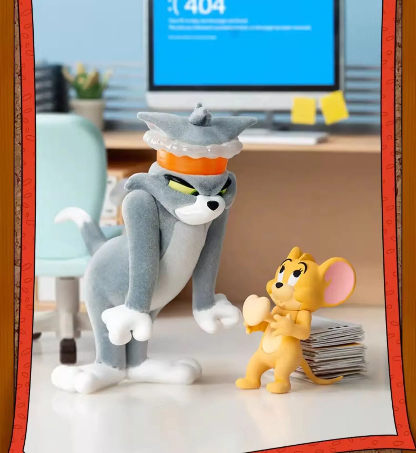 Original 52toys Tom - Jerry Mental State Tasting Blind Box Handmade Desktop Ornament Scene Building Props Toys Gifts Mystery Box